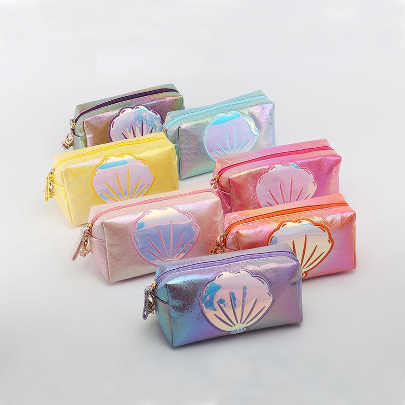 The popular foreign trade "Phantom Color Crack Prince Bag" is a copyrighted and patented "colorful fabric cosmetic bag" and a "shell handbag" detail image 2