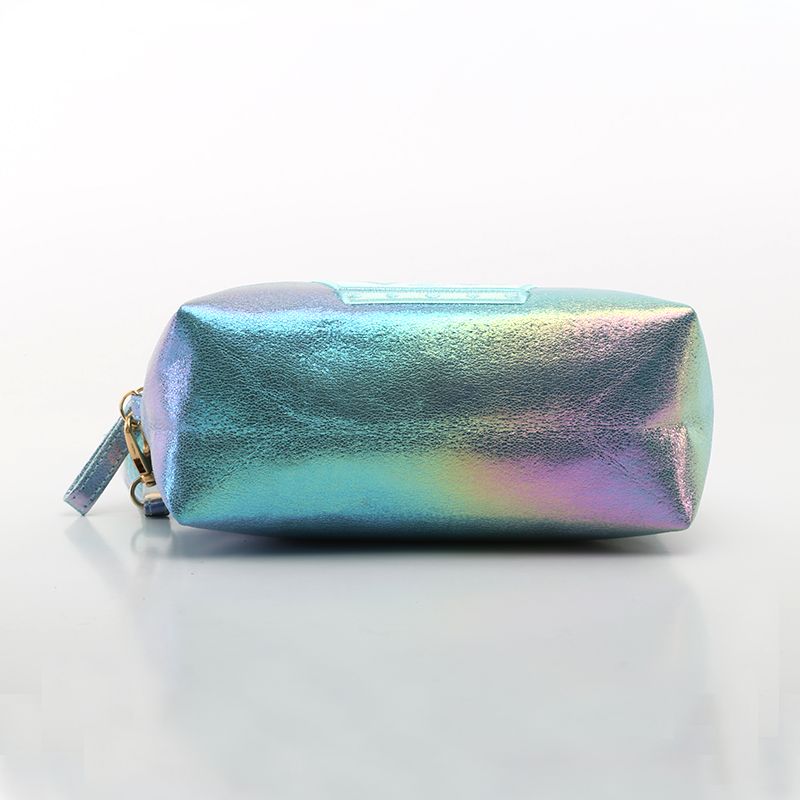 Phantom Color Crack Prince Bag, dazzling fabric makeup bag, hand-held storage bag detail image 5