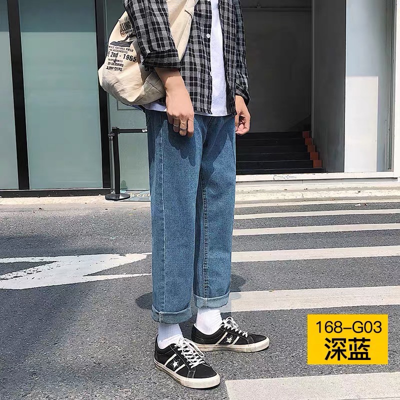 薄款夏季大码牛仔裤男加肥加大潮胖宽松弹力胖子裤子直筒休闲长裤11