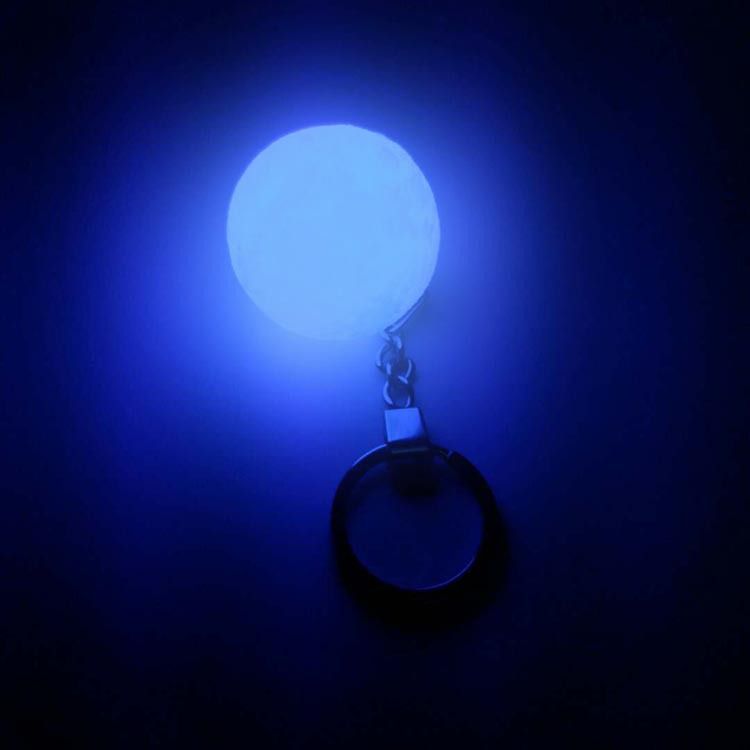 LED moon lamp pendant, 3D printed pet ball, can be single-color or seven-color with long-lasting bright flash detail image 8