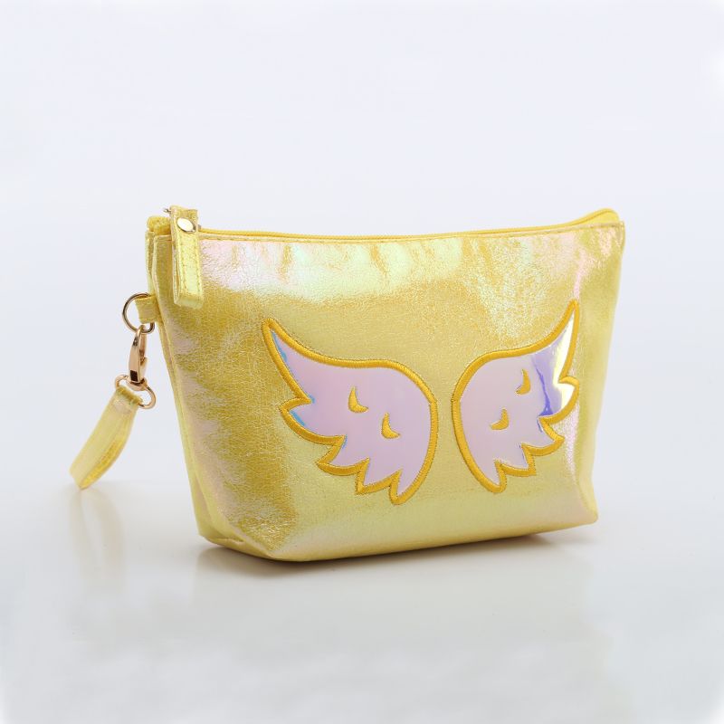 The 2020 best-selling cracked colorful sailboat bag with copyright and patent, the colorful fabric makeup bag, and the angel wing clutch bag detail image 6