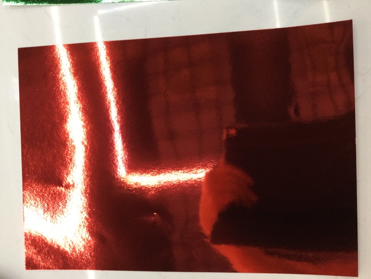 Bright red gold paper