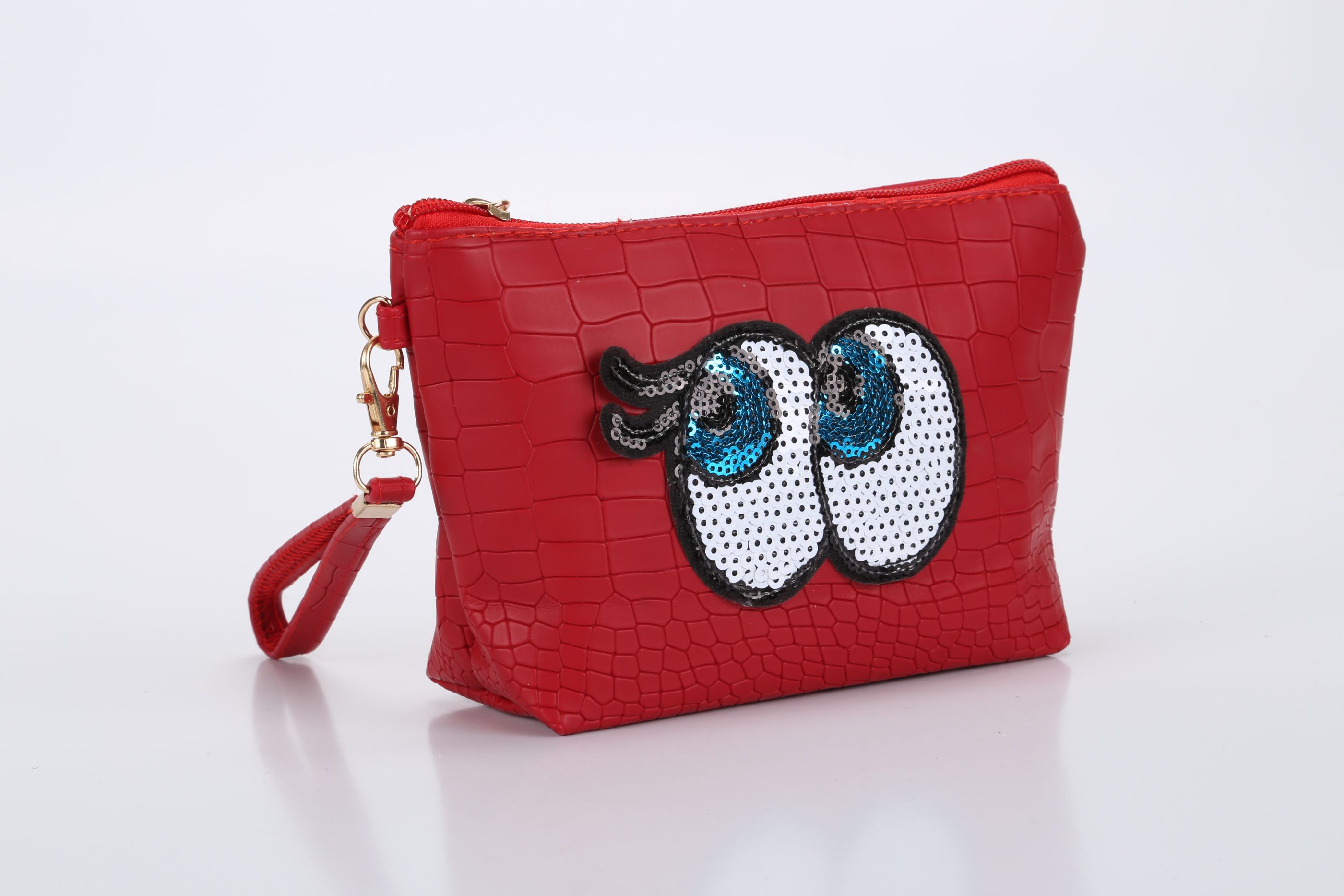 欧美热销布鲁斯眼睛化妆包厂家直销PU化妆袋卡通手拿包详情图7