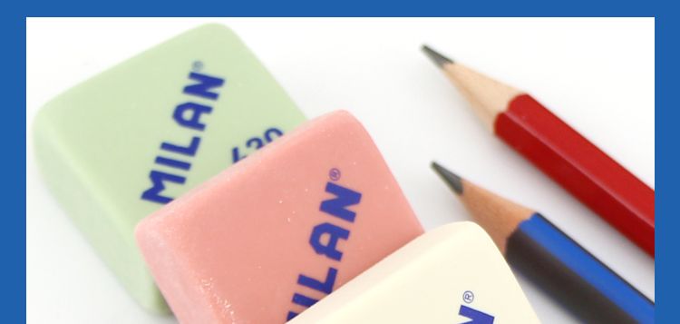 Spanish MILAN Square eraser for students and children, 430 pic 14