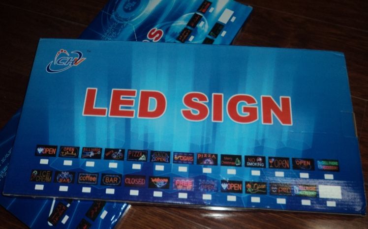 厂家直销LED广告牌 LED标识牌  Abierto sign 48×25详情图2