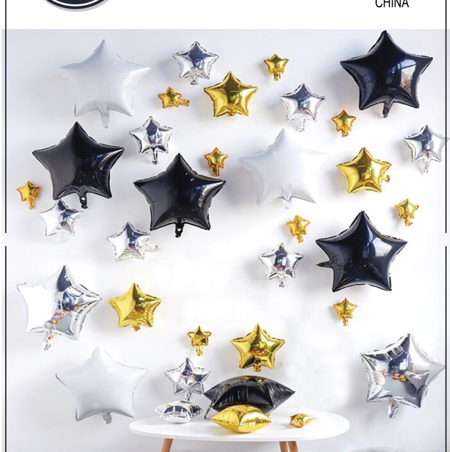 Wholesale of P aluminum film balloon star party supplies