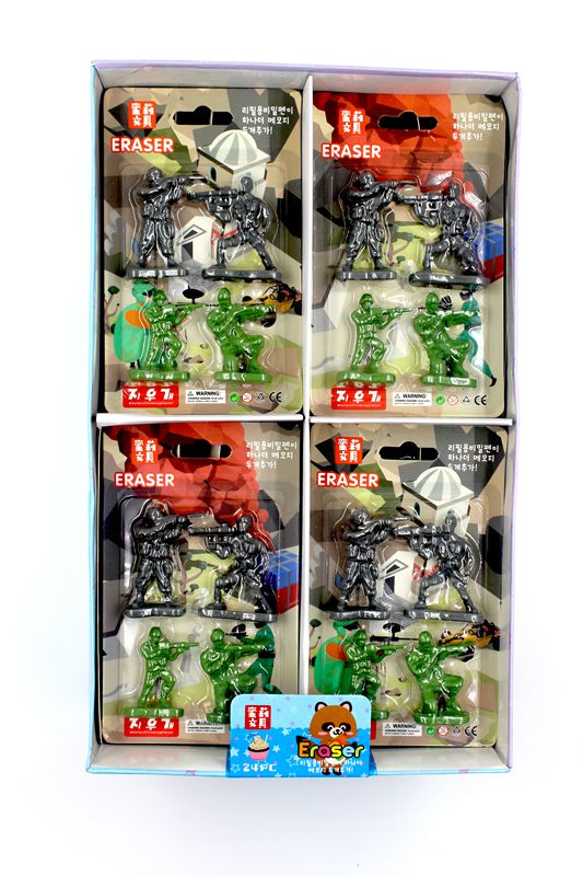 Xk-023造型橡皮 卡通3D橡皮擦士兵造型创意学生文具用品详情图1