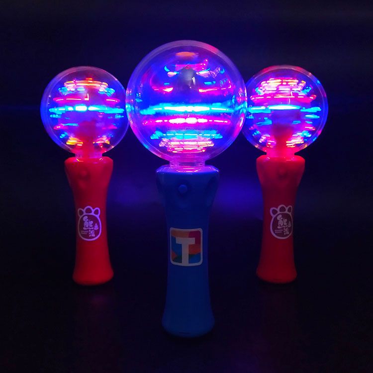 LED light-emitting rotating ball with electric LED rotating flashing stick, a popular Halloween gift detail image 10
