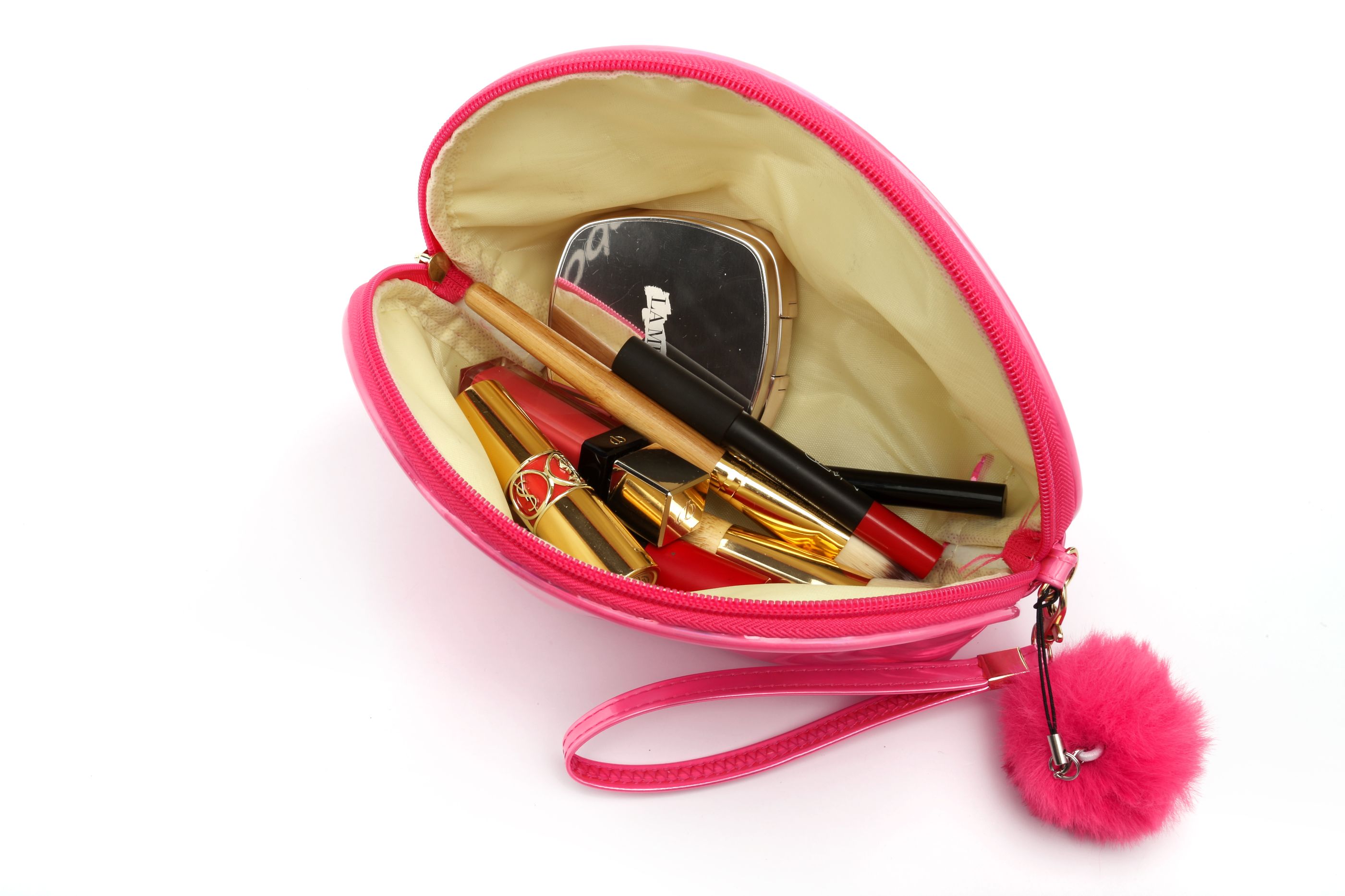 PVC镭射化妆包厂家直销镭射PU化妆袋可定制LOGO便携手拿包详情图12