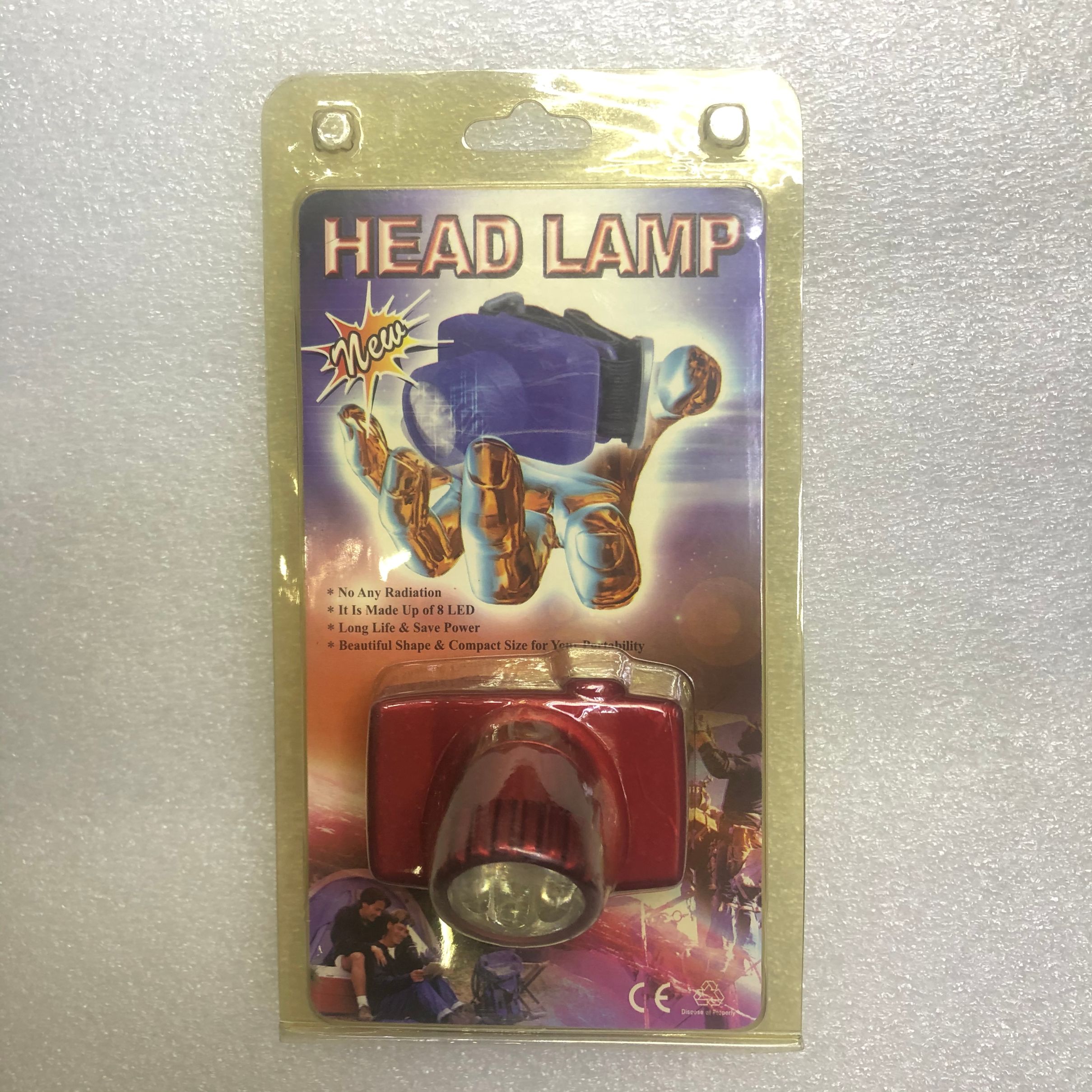 Manufacturers direct lithium battery LED strong headlamp outdoor lighting headlamp wearing multi-function flashlight Item Picture