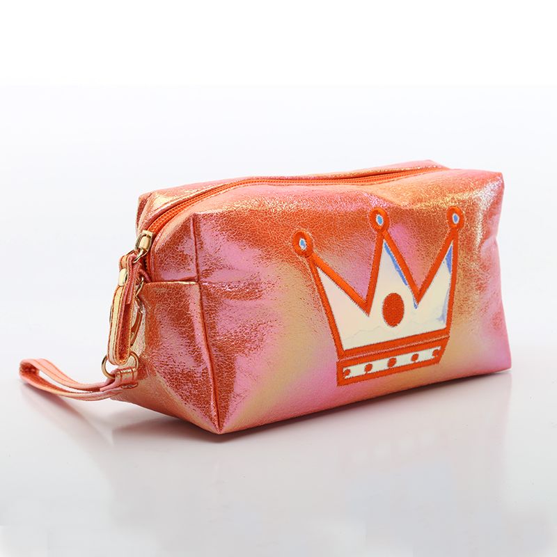 Phantom Color Crack Prince Bag, dazzling fabric makeup bag, hand-held storage bag detail image 12