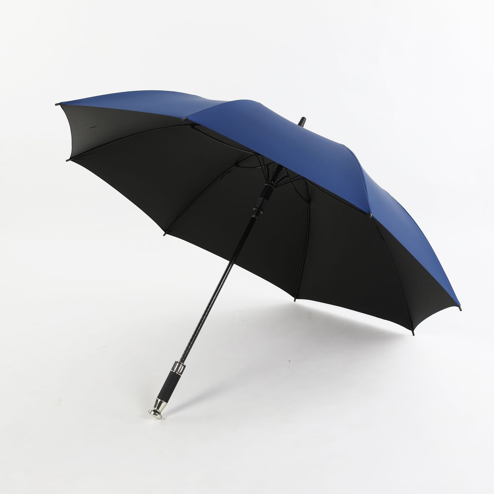 Rolls-Royce automatic umbrella, long-handled umbrella, large and extra-large straight-handled umbrella, men's and women's sunshade, black vinyl custom advertising umbrella Item Picture