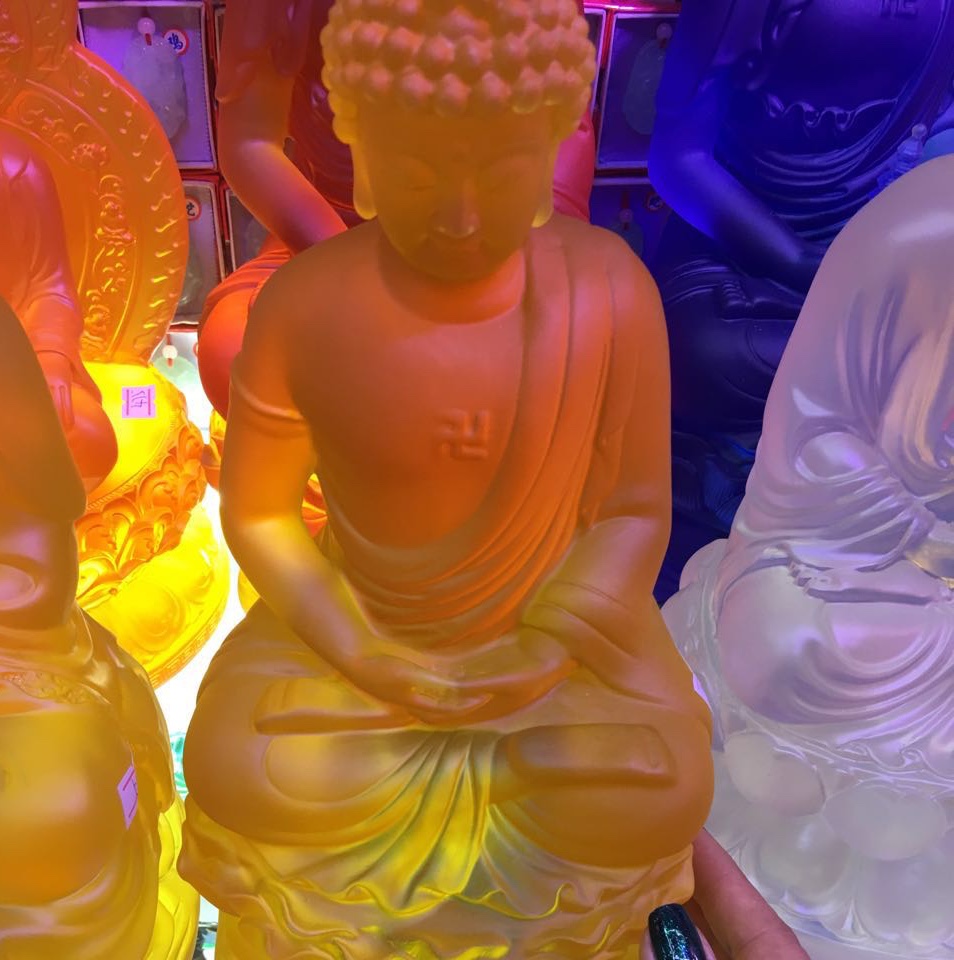 Glazed Buddha statue