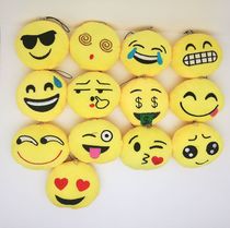 Plush toy QQ funny smiley emoji wedding activities sprinkle key ring small pendant gift doll wholesale