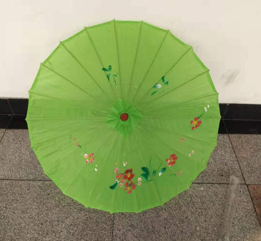 古风杭伞绸布伞汉服旗袍走秀舞蹈道具活动装饰伞详情图1