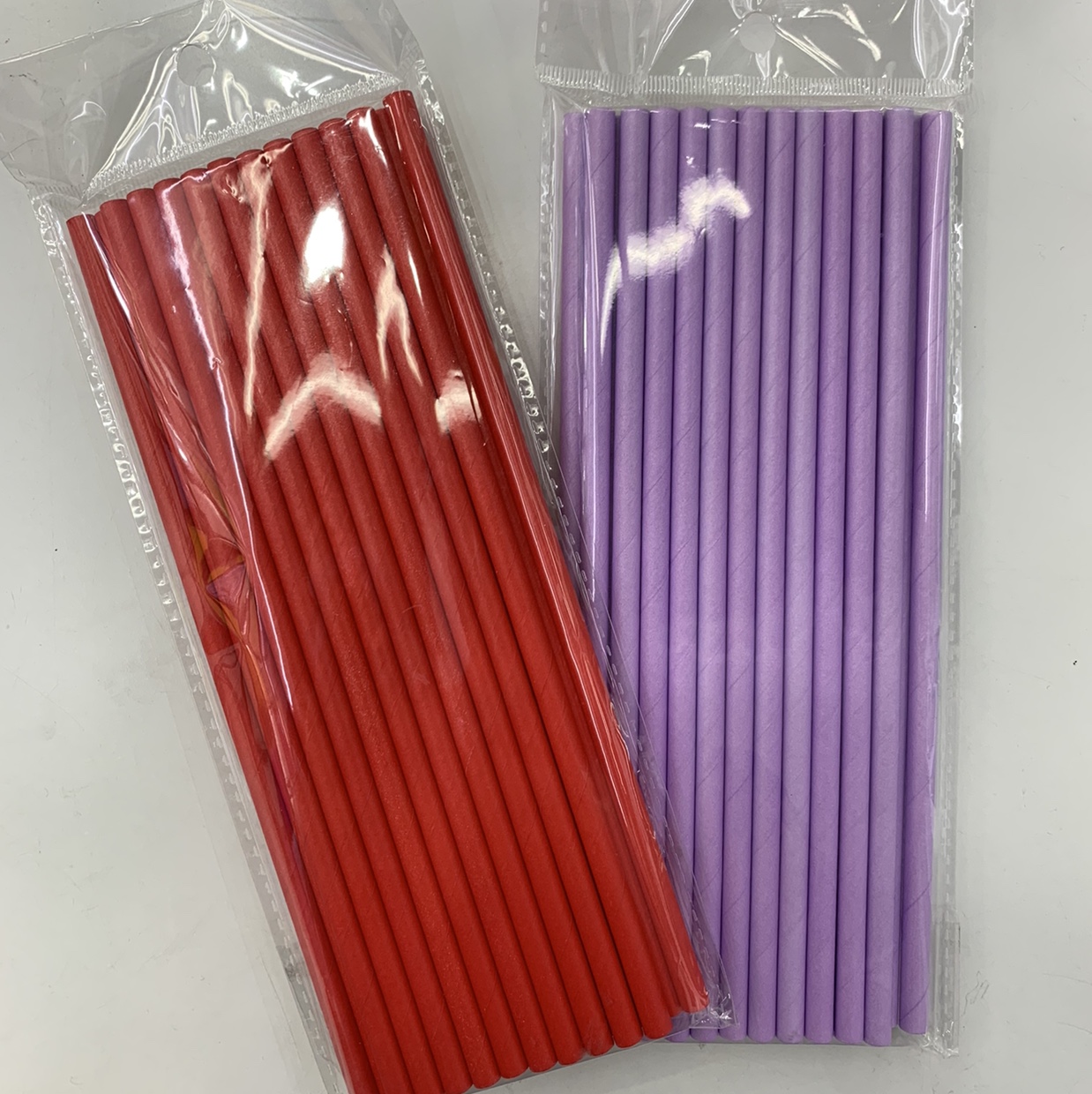 环保可降解牛皮纸吸管 纯色牛皮纸吸管派对聚会用吸管