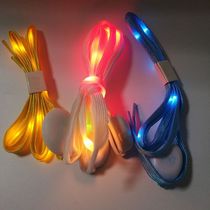 Led light shining shoelace street dance skating LED glow-shining shoelace nylon shining shoelace