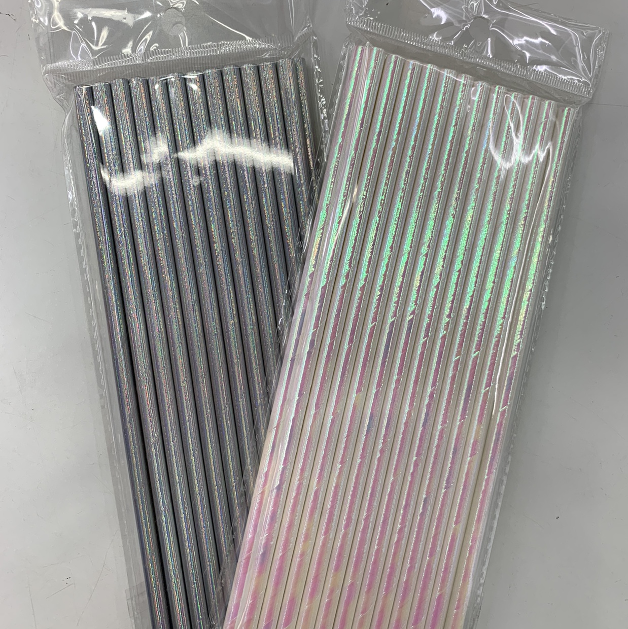 环保可降解牛皮纸吸管 幻彩牛皮纸吸管派对聚会用吸管