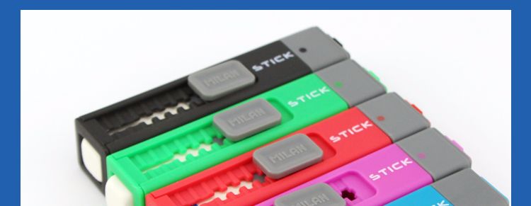 Spanish MILAN Milan 2-in-1 eraser Pencil sharpener push-type pen-shaped stick eraser 4702116 detail image 9