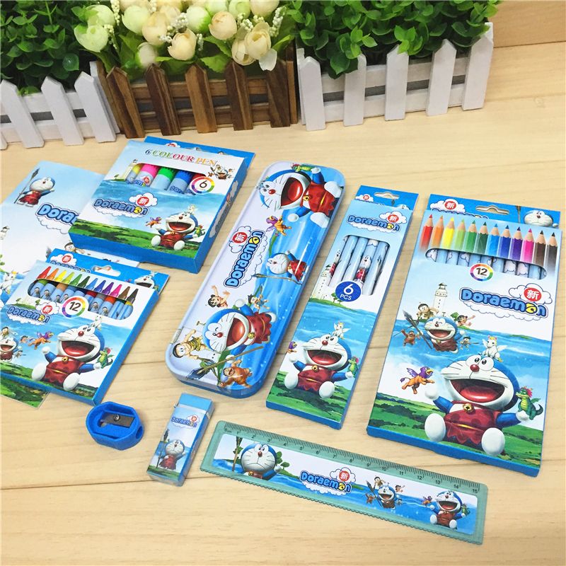 14-piece set of stationery for primary school students, wholesale of learning supplies, birthday gifts, large box gifts detail image 3