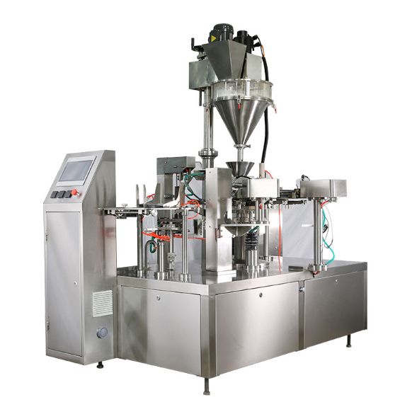 Fully automatic bag-feeding powder packaging machine