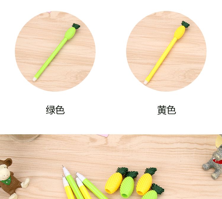 New creative stationery, simple pineapple gel pen, learning signature pen, student stationery products Application Scenario