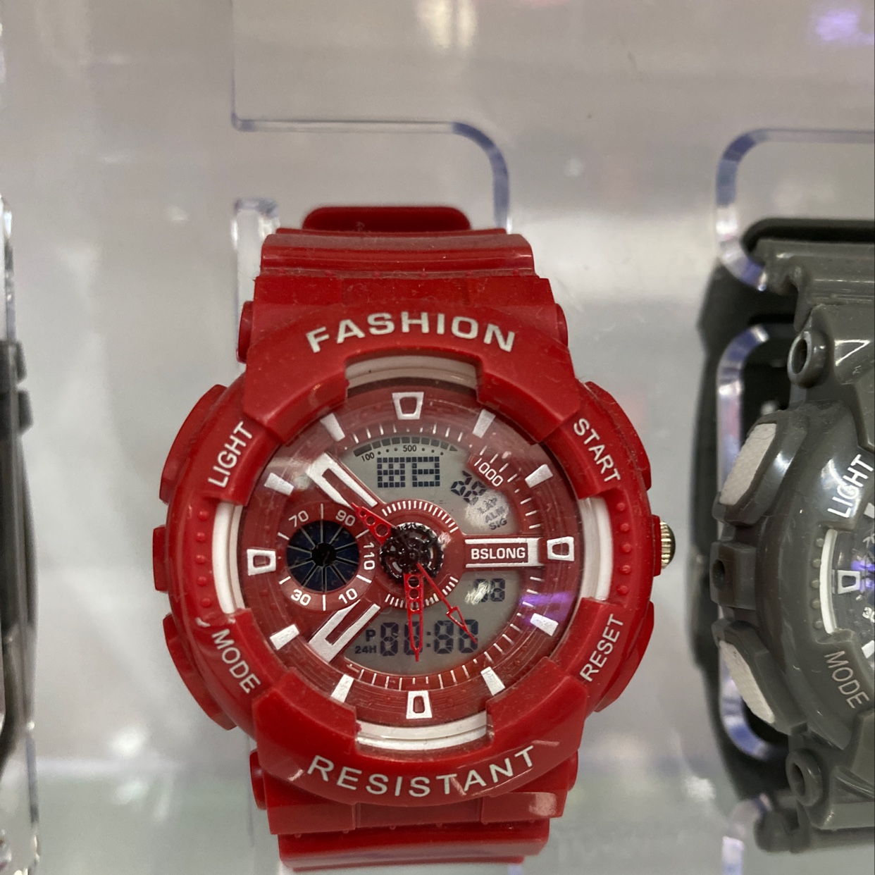 The red watch is 818-ZH