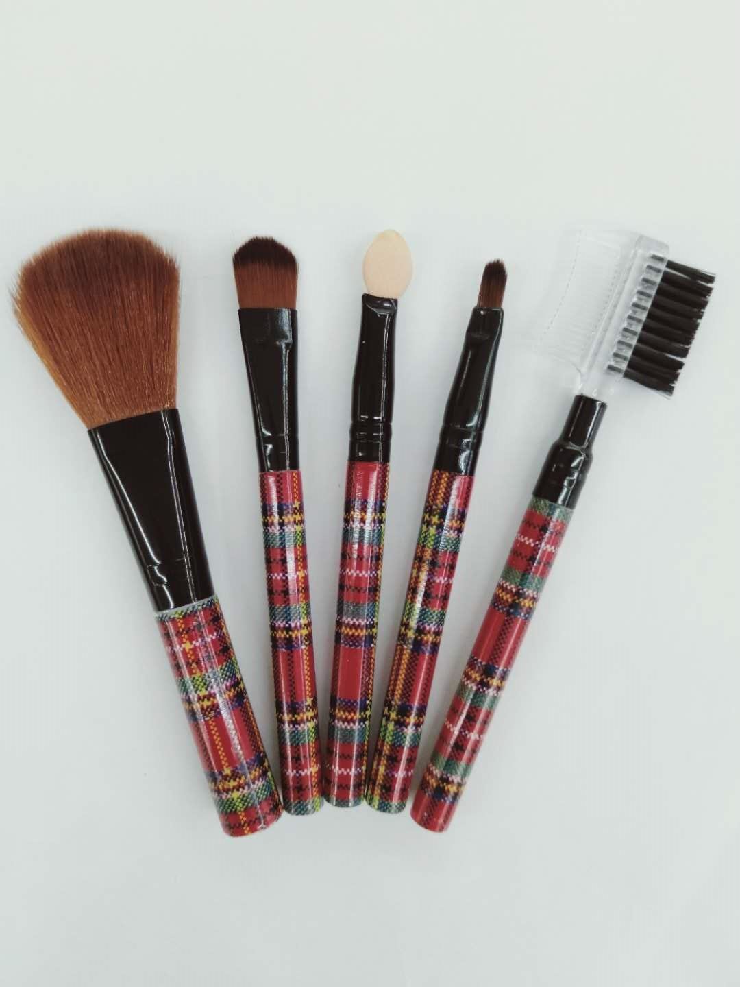5 sets of makeup brushes, makeup brushes, eyebrow brushes and lip brushes