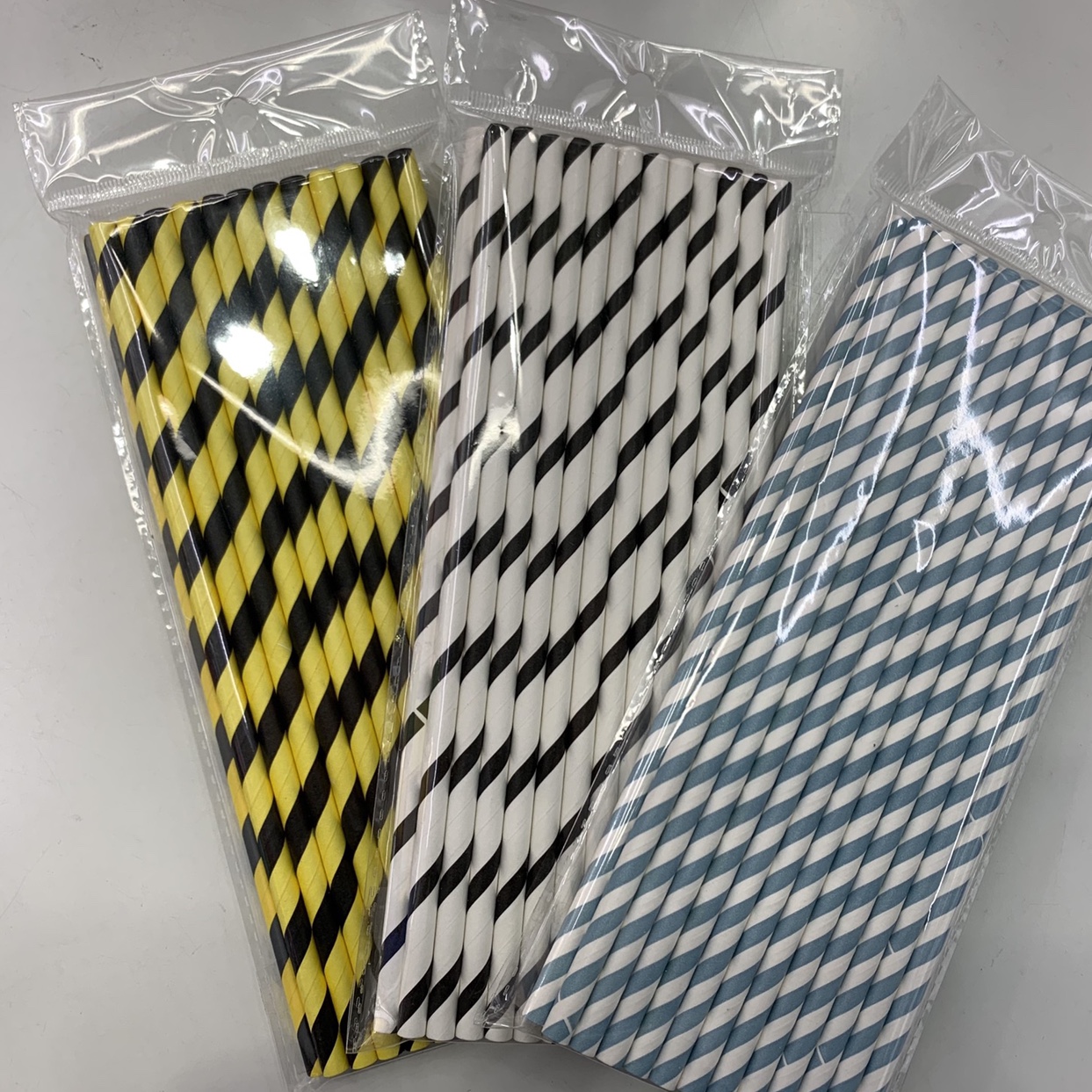 Environmentally degradable paper straw stripes - Paper straw party and party straw thumbnail