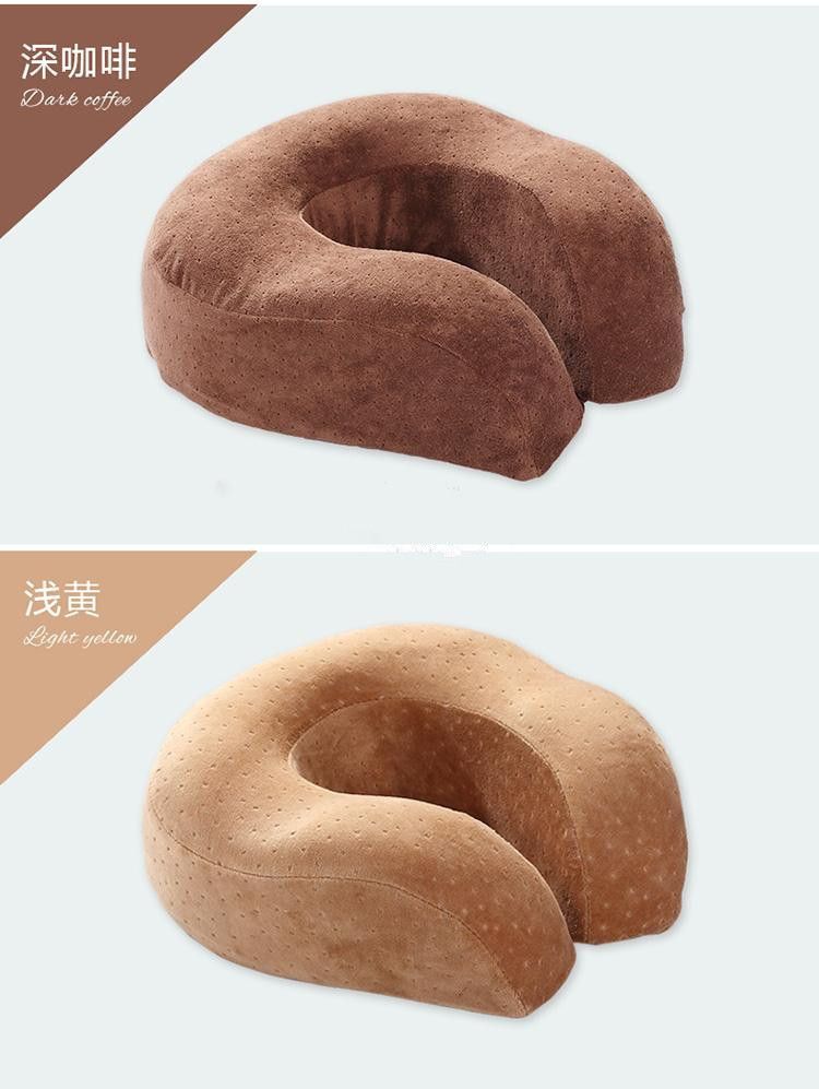 鸭嘴记忆棉u型枕头护颈枕颈椎U形旅行飞机头枕汽车午睡颈枕详情图2