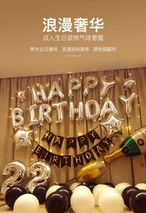 Aluminum film balloon Set - Birthday Series details Picture
