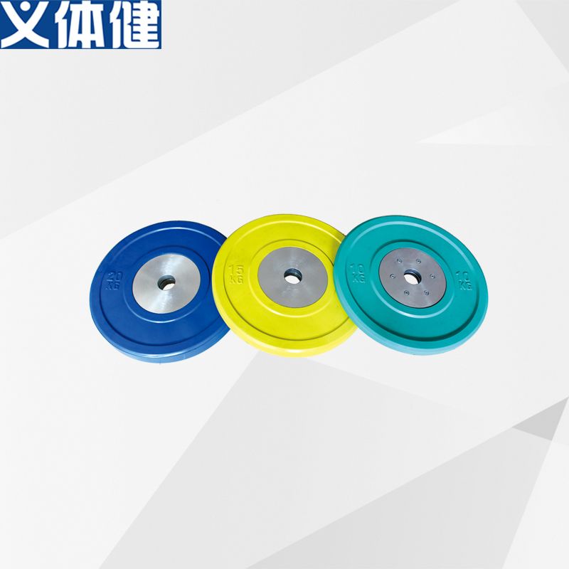 Hj-a167-a170 Military sports body-building high-grade steel plate Olympic all-rubber bell plate