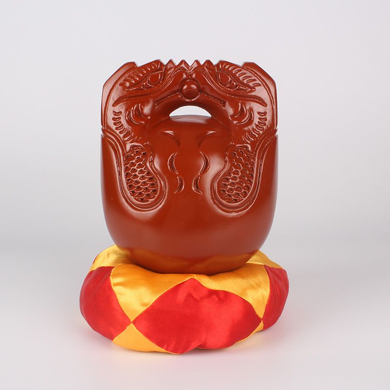 6寸红木鱼雕木鱼法器实木寺庙打击乐器香樟木家用