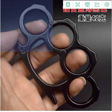 D1玻纤指虎四指防身武器便携手扣虎指拳扣指环扣戒指环铁四指详情图6