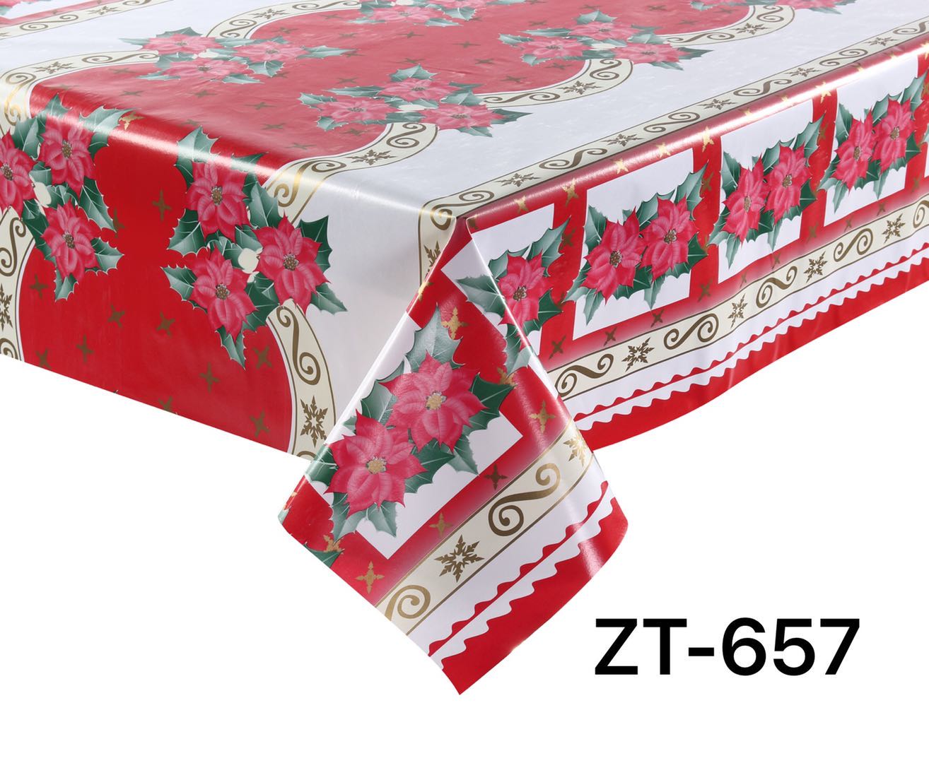 PVC printed tablecloth Christmas style non-woven fabric tablecloth with custom patterns and thickness, factory direct sales undefined