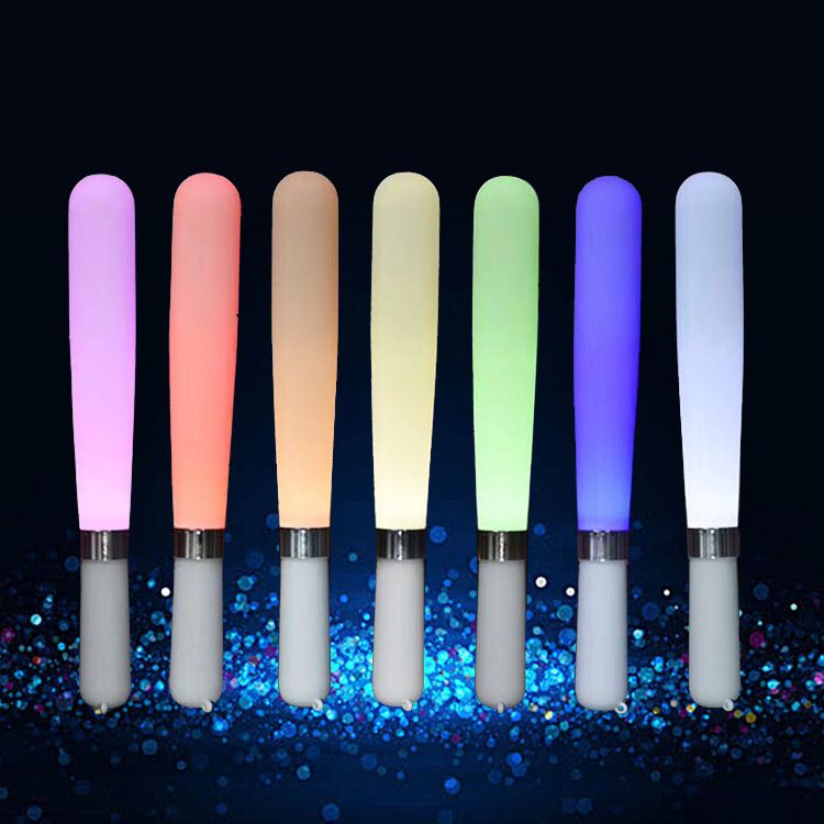 New Japanese USB rechargeable colorful silica gel LED light stick concert props silica gel LED light stick