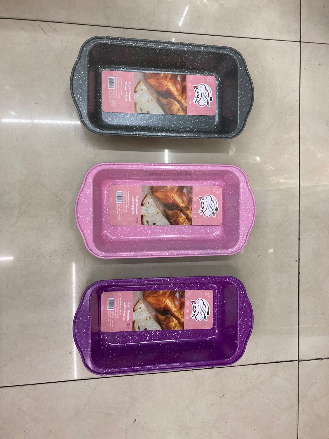 Marble double-ear toast mold cake baking tray details Picture
