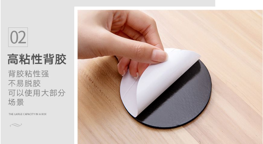 卡卡五金 5318吸卡包装EVA深咖色4mm保护垫圆形百元店小包装货源详情图5