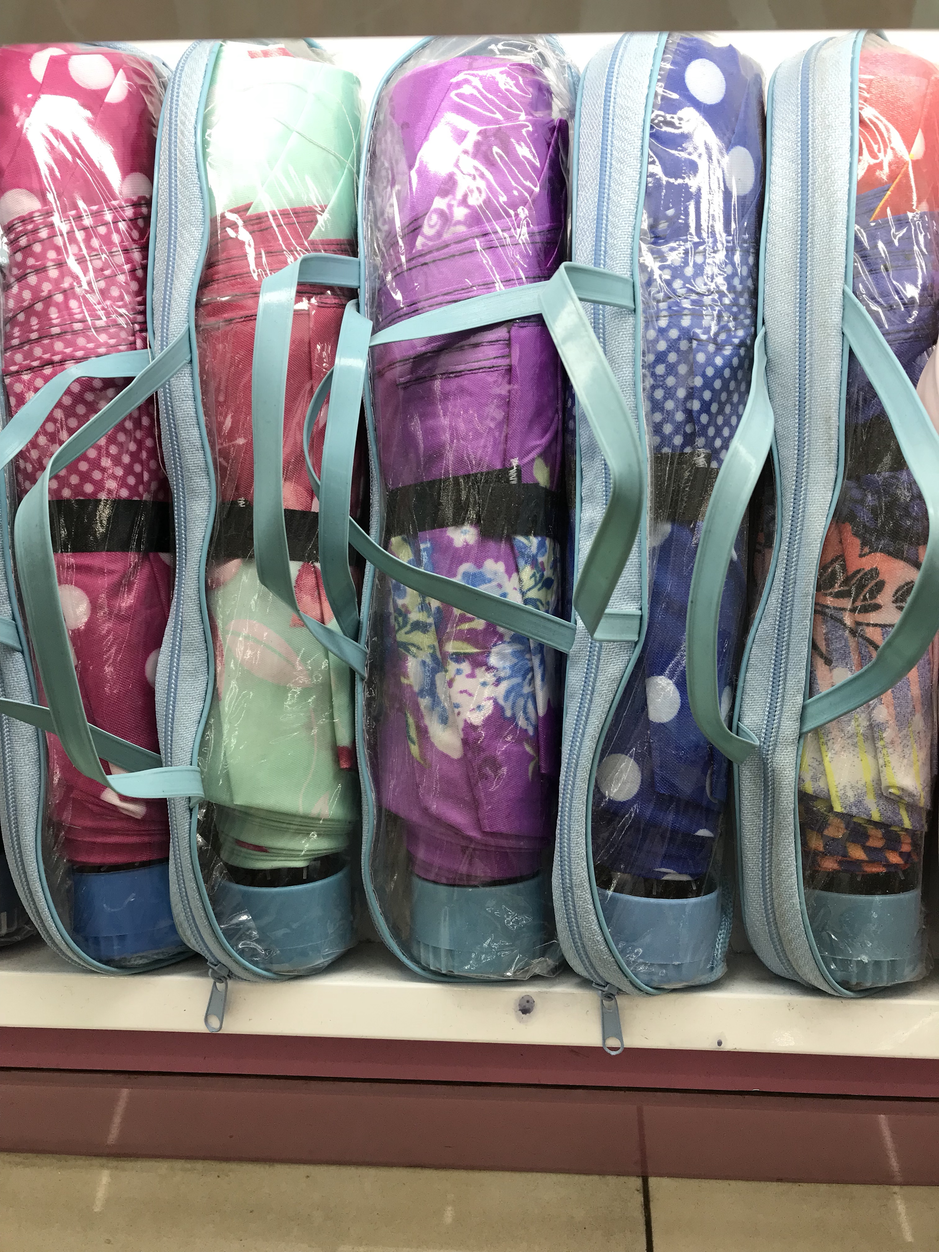 New three-fold lapel color Ding umbrella details Picture