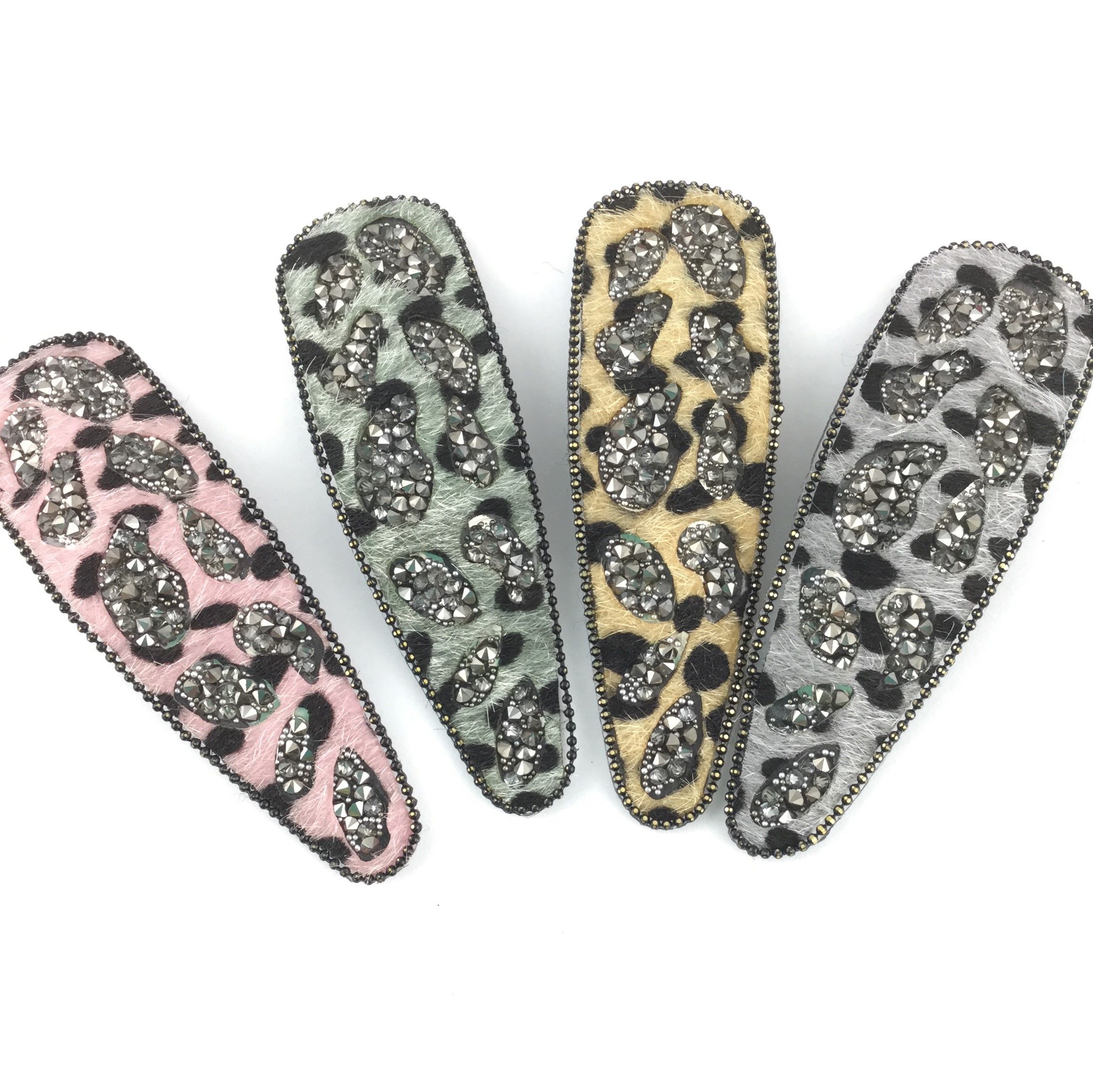 Winter sales leopard print with drill hair clip female BB clip ins adult clip hair clip hair clip bangs clip hair clip hair clip hair clip thumbnail