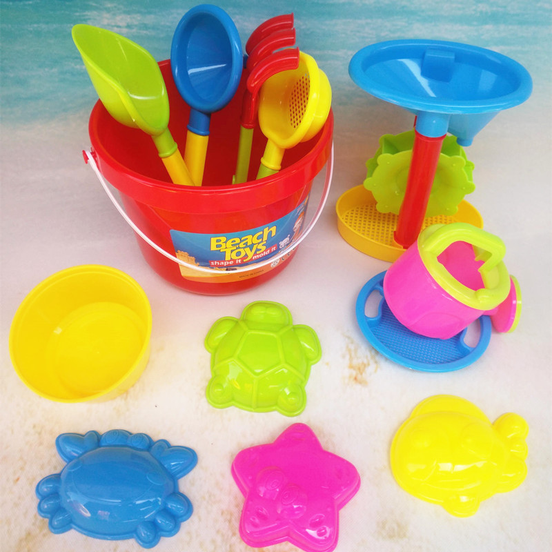 婴幼儿童沙滩玩沙套装玩具 宝宝戏水洗澡挖沙铲子决明子细节图
