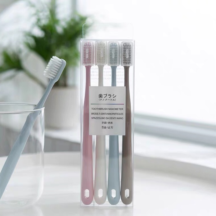 Four toothbrushes in a box thumbnail