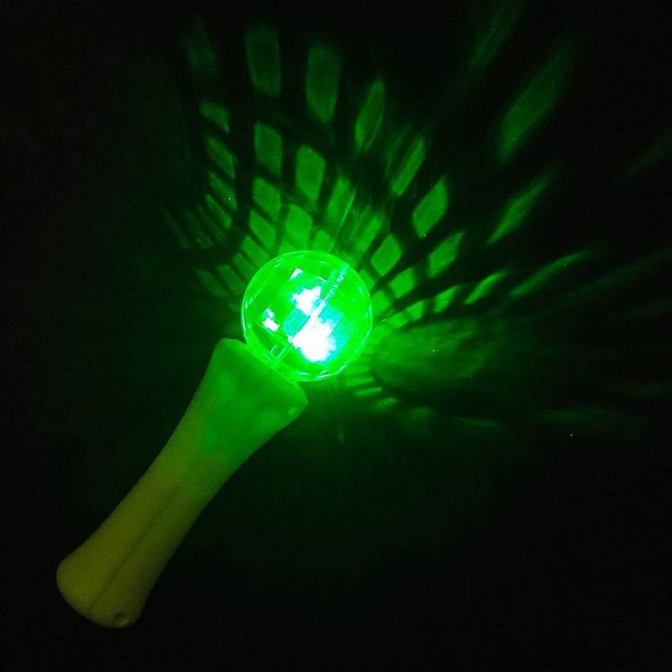 出口LED旋转球圣诞节发光球手握式南瓜转转球LED发光棒详情图5