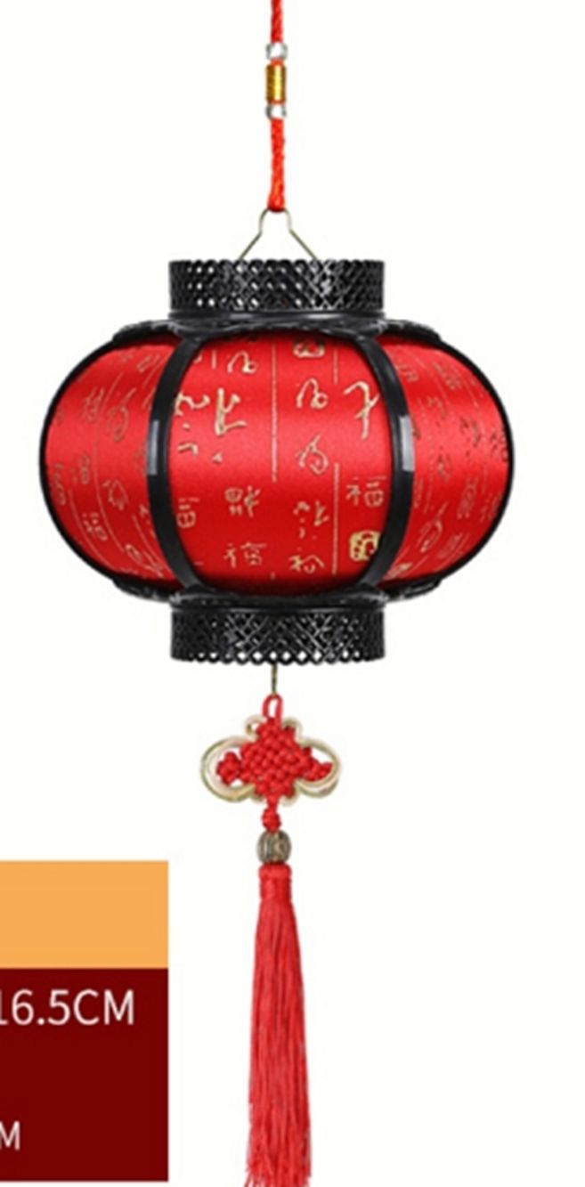Yiwu good imitation antique Red Baifu battery lamp /6308