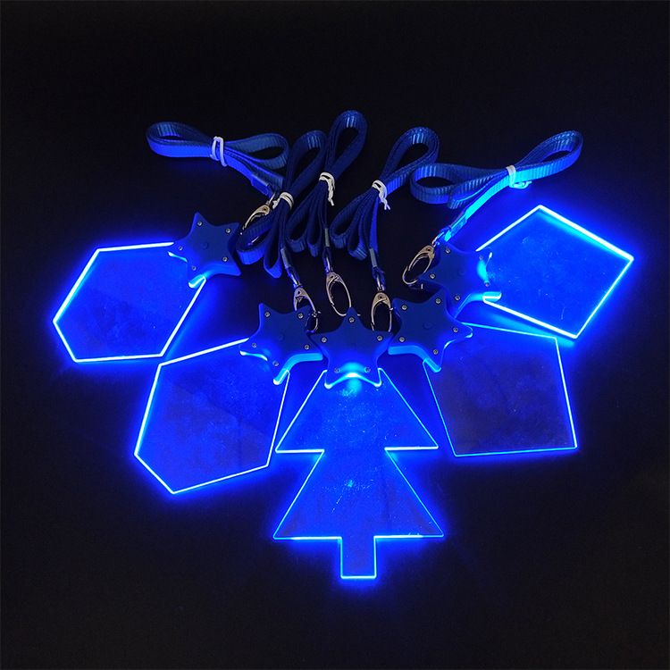 Acrylic light pendant accept custom acrylic shape activity cheering light pendant