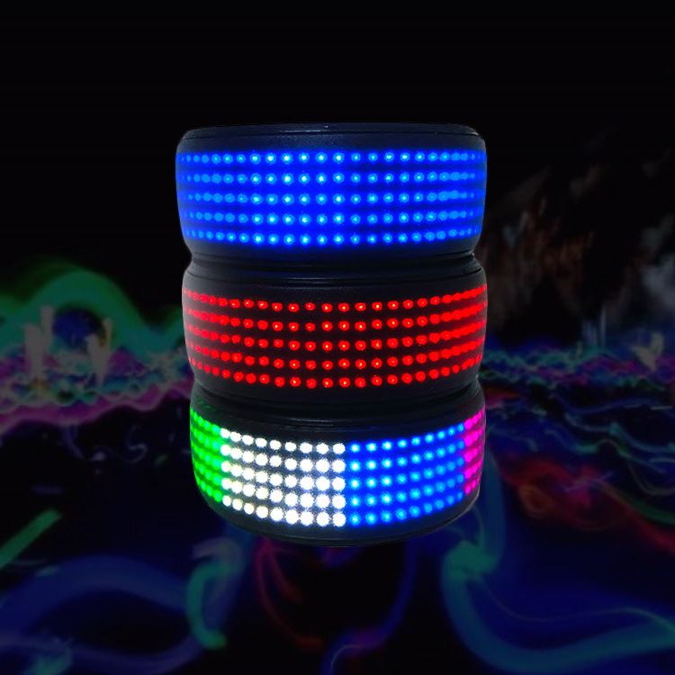 新款户外安全led魔幻屏鞋夹 跑步骑行发光鞋夹灯 夜跑发光灯详情图4