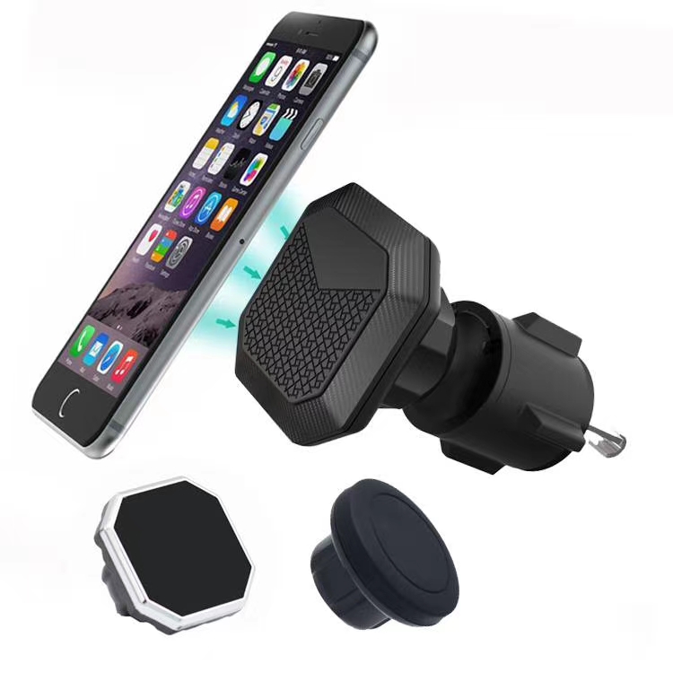 磁铁支架汽车出风口支架白底实物图