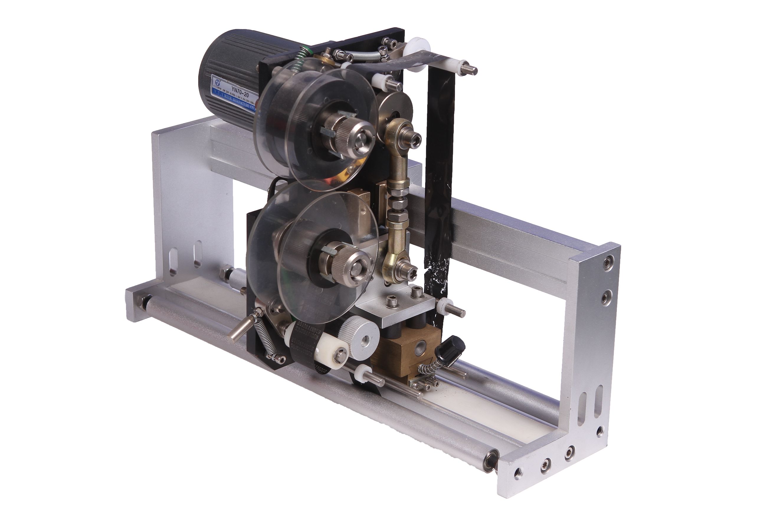 The 241G ribbon coding machine is used in conjunction with the fully automatic packaging machine for coding