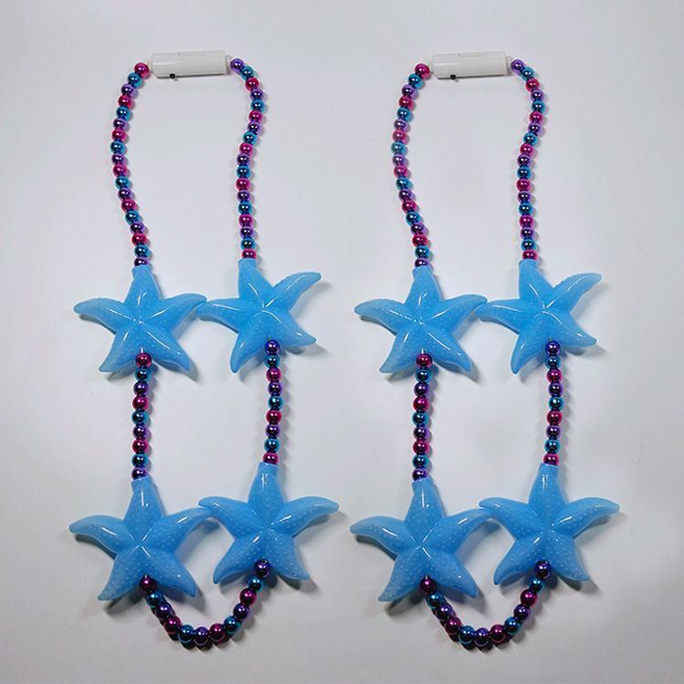 LED Starfish Necklace Sea World Aquarium gift children's toy necklace