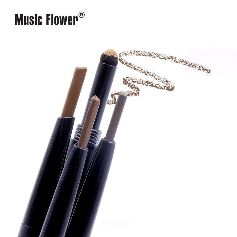 Music Flower新品沁彩双头自动韩国彩妆不晕染眉笔防水M5015产品图